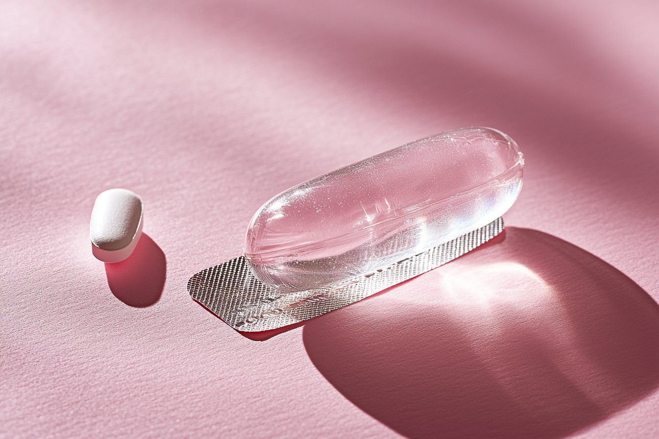 Translucent hormone therapy soft gel capsule