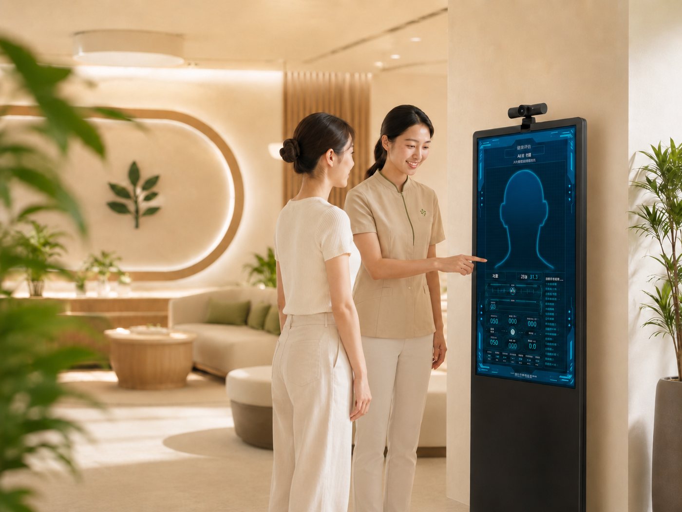 AI health assessment kiosk